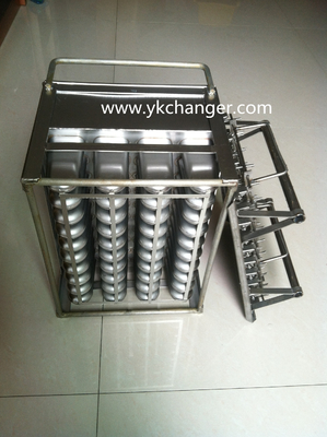 Frozen ice pop mold stainless steel basket ice pop mold with stick holder 90ml 40pieces