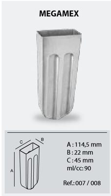 MEGAMID MEGAMEX brida ice pop mold stainless steel box ice cream mold ice lolly mold