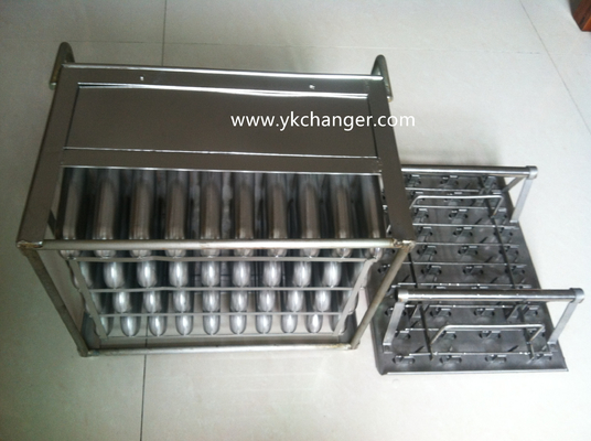 Frozen ice cream ice lolly mould set stainless steel 4x10 90ml with stick holder extractor