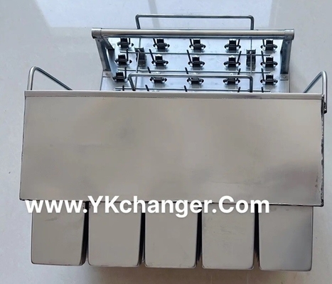 Sandwich ice cream molds stainless steel frozen ice pop molds with square shape 104ml with lids