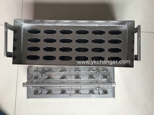 Stainless steel ice pop molds ice cream molds italian type gelato molds stick house 4x6 24 sticks with stick holder
