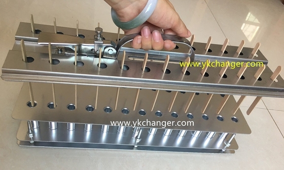 Ataforma stick alignment for paletas ice cream molds 2x13 26tubes plain helix type full aluminum food grade high quality