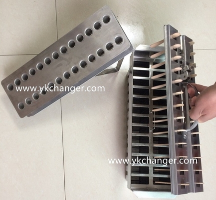 Ice lolly mould manufacture stainless steel material food grade 2x13 26pieces Mexican paletas 123ml with 35ml filling