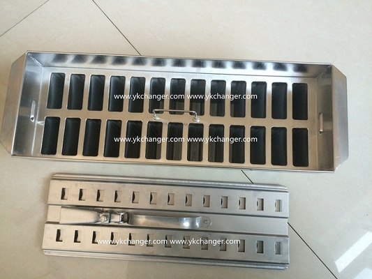 Stainless steel ice pop molds ice cream molds 2x13 26molds 123ml mexicana paletas with helix stick holder and aligner