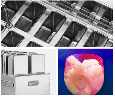 Bombom quadrado 35ml ice cream molds mini ice cream molds small ice pp molds stainless steel