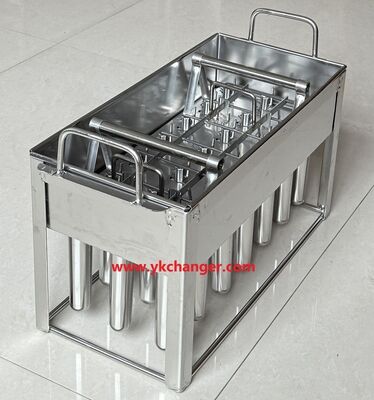 Stainless steel ice lolly moulds popsicle ice cream molds customized shape 3X7 21sticks with stick holder