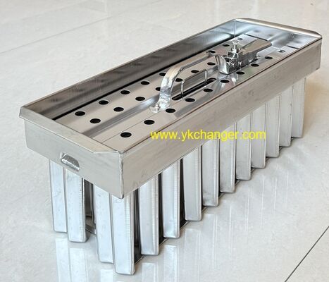 Twins stick ice cream molds double sticks ice lolly moulds popsicle molds stainless steel customzied order 2X11 22cavities with stick holder extactor
