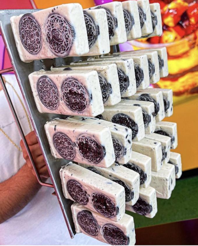 110ml mexican paleta ice cream molds stainless steel popsicle molds tray with stick holder 9